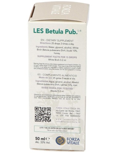 Les Betula Pubescens Abedul 50Ml. de Forza Vitale