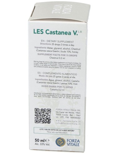 Les Castanea Vesca Castaño 50Ml. de Forza Vitale