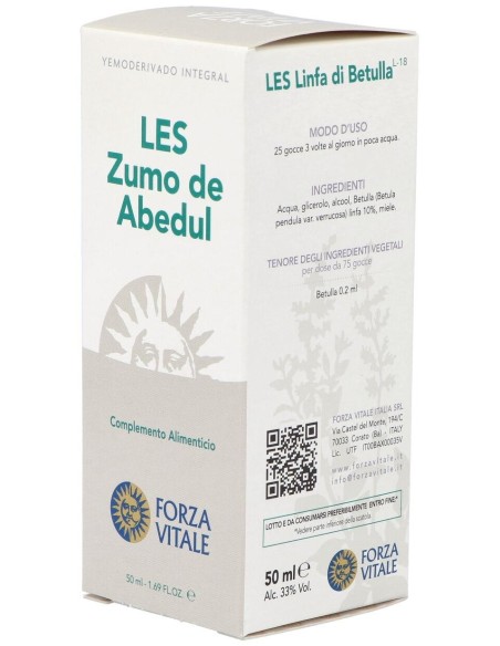 Les Linfa Di Betulla Linfa De Abedul 50Ml. de Forza Vitale