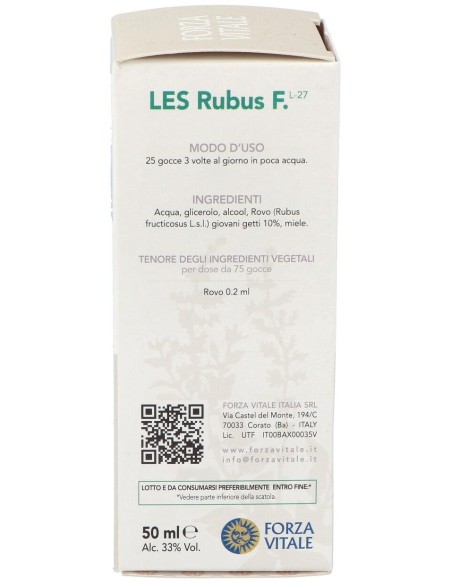 Les Rubus Fructicosus Zarza 50Ml. de Forza Vitale