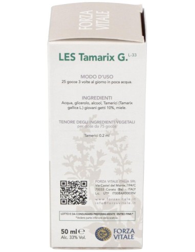 Les Tamarix Gallica Tamarisco 50Ml. de Forza Vitale