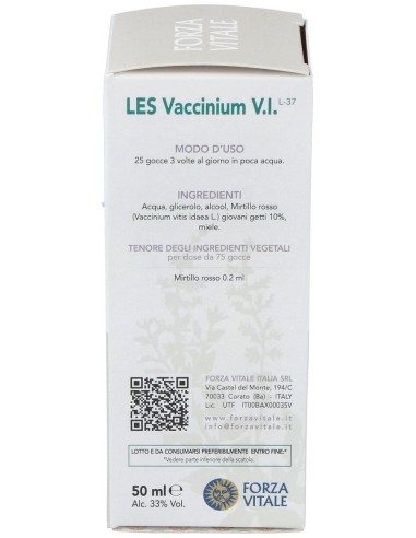 Les Vaccinium Vitis Idaea Arandano Rojo 50Ml. de Forza Vitale