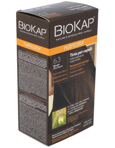 Tinte Rubio Dorado Oscuro 140Ml. 6.3 de Biokap