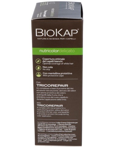 Tinte Natural Black 140Ml Negro 1.0 Delicato de Biokap