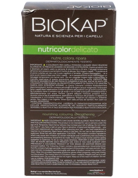 Tinte Rubio Dorado Oscuro 140Ml. 6.30 Delicato de Biokap