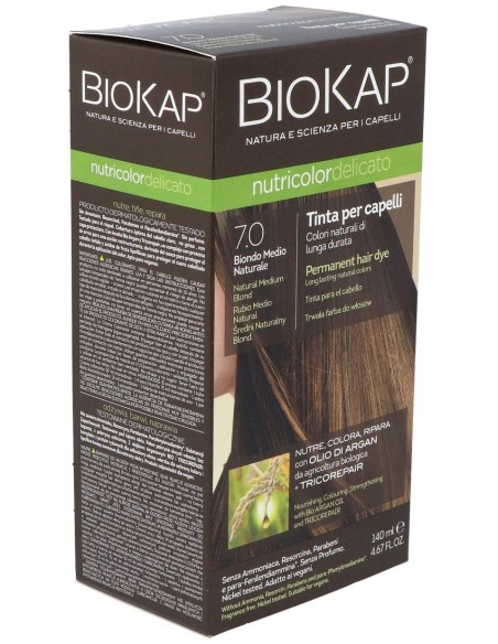 Delicato 7.00 Rubio Medio Natural 140 ml      de Biokap