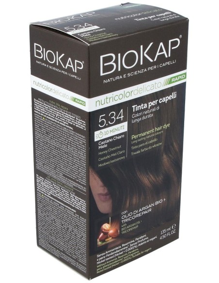 Biokap Rapid Castaño Miel Claro 5.34 Tubo 135Ml. de Biokap