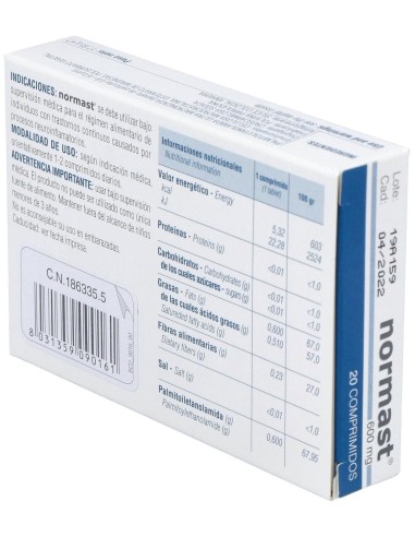 Normast 600Mg. 20Comp. de Epitech