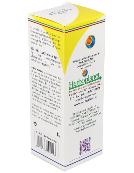 Hs 102 Bardana Comp. Gotas 100Ml S/Al de Herboplanet