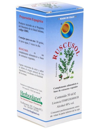 Ruscusol Gotas 50Ml. de Herboplanet