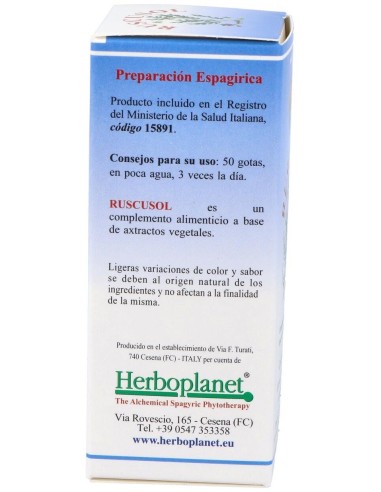 Ruscusol Gotas 50Ml. de Herboplanet