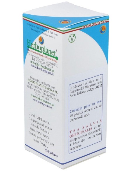Tsa Salvia Officinalis Hojas 50Ml. de Herboplanet