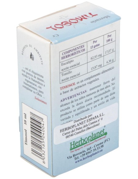Timosol Gotas 10Ml. de Herboplanet