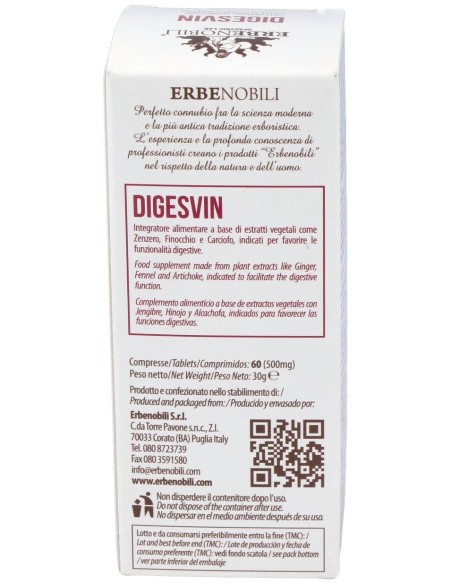Digesvin Compost Digestivo 60Comp de Erbenobili