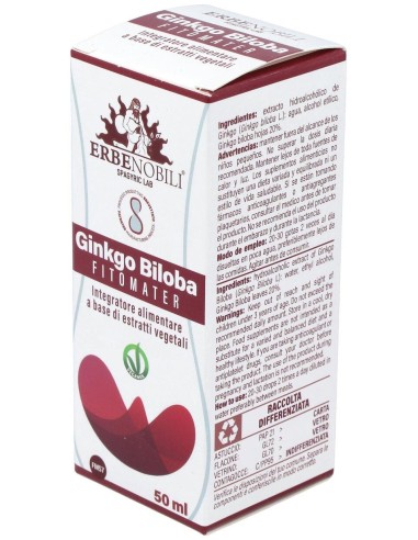 Ginkgo Biloba Ginkgo Biloba Extract Fitomater 50Ml de Erbenobili