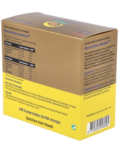 Spirulina Recarga 540 Comprimidos Marcus Rohrer Marcus Rohrer