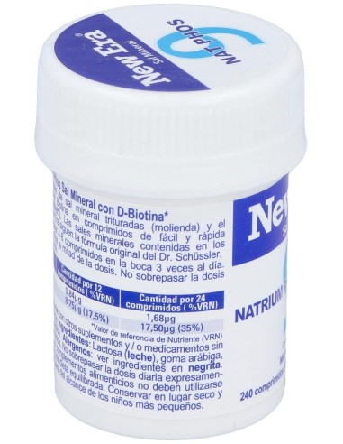 Sal Schussler Nº9 Natrium Phosphoricum 240Comp. de New Era