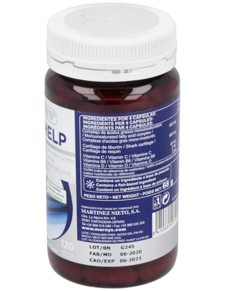 Artrohelp Cart.Tib.+Vit.+Min.120Cap. de Marnys