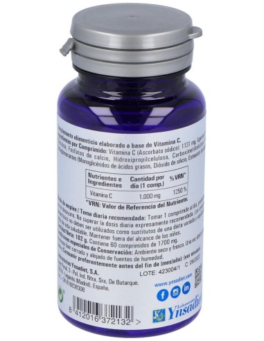 Vitamina C 1000Mg 60 Comp de Ynsadiet