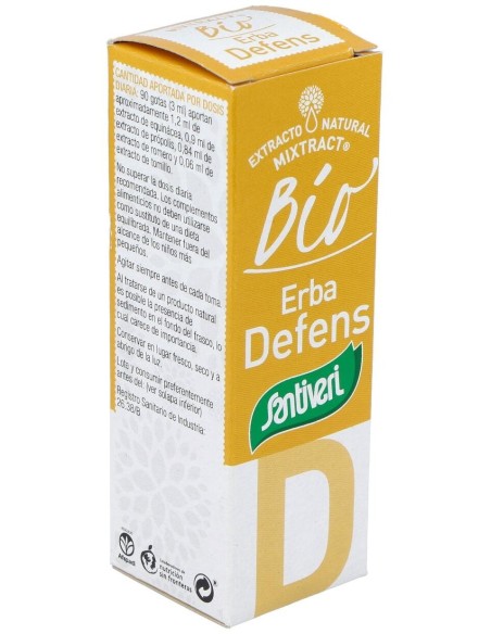 Mixtract 29 Erbadefens 50Ml. Bio de Santiveri