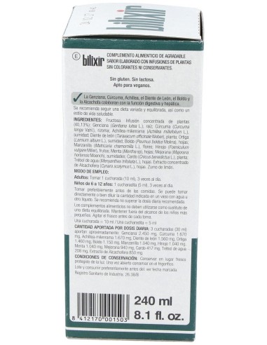 Bilixir Jarabe 240Ml. de Santiveri