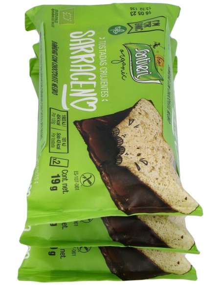 Tostadas Trigo Sarraceno Choco Negro 6Ud. de Santiveri