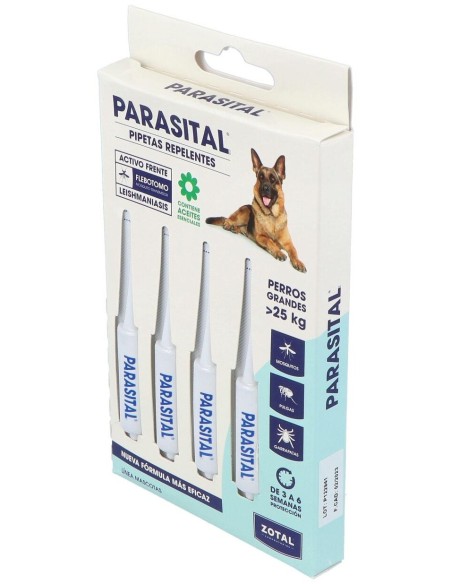 Parasital Pipeta Antiparasitario Perros Grandes de Zotal Vet