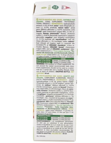 Phyto-Bipole Mix-Gases (Vientre Plano) 50Ml. de Phytobiopole