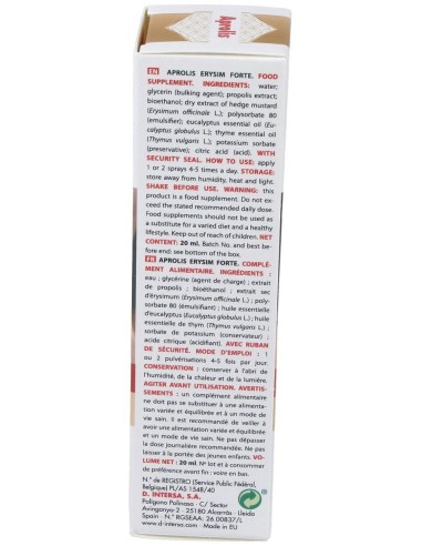 Erysim Forte (Spray Bucal) 20 Ml. de Intersa