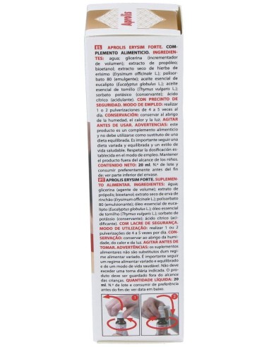 Erysim Forte (Spray Bucal) 20 Ml. de Intersa