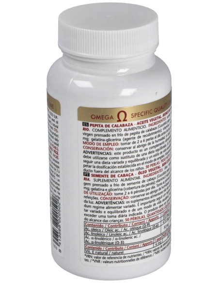 Aceite De Pepita De Calabaza 50 Perlas de Intersa