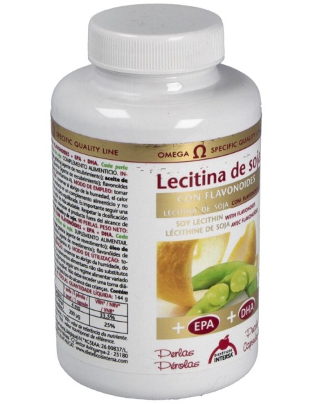 Lecitina De Soja Con Flavonoides 1200Mg.90Perlas de Intersa