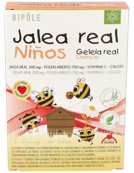 Jalea Real Fresca Infantil (300 Mg.) 20 Amp. de Intersa