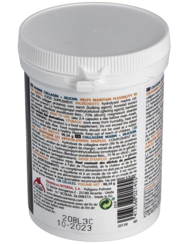 Colageno Marino Y Silicio 120Cap. de Intersa