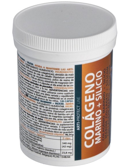 Colageno Marino Y Silicio 120Cap. de Intersa