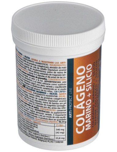 Colageno Marino Y Silicio 120Cap. de Intersa