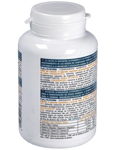 D3 K2 Oloform 180 Comp De Intersa