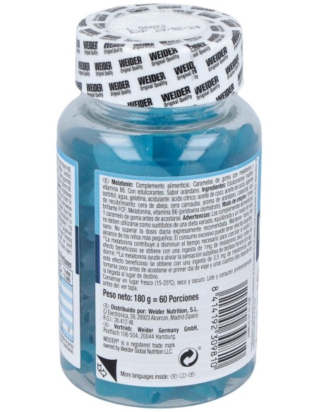 Weider Gummy Melatonina 60Gummies de Weider