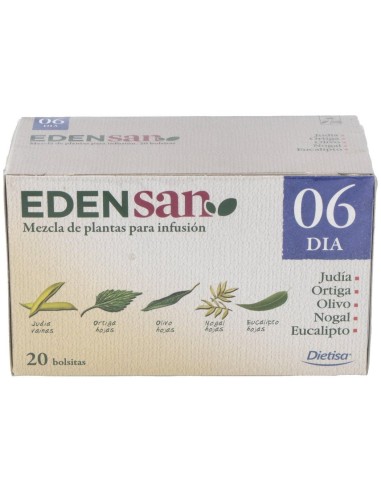 Edensan  Glucosa 06  Envase 20 Filtros(20 Infusiones) de Edensan®