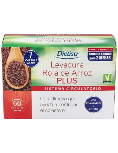 Levadura Roja De Arroz Plus 60Cap. de Dietisa (Dielisa)