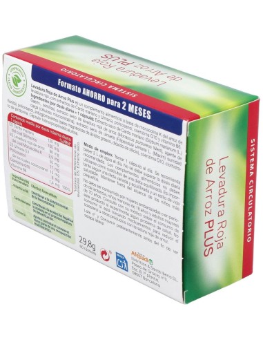 Levadura Roja De Arroz Plus 60Cap. de Dietisa (Dielisa)