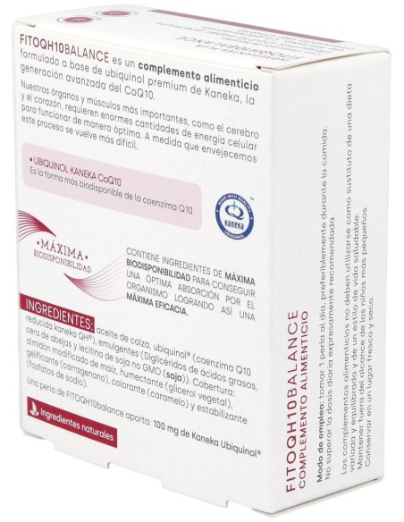 Fitoqh10 Balance Ubiquinol 60Cap. de Fdb