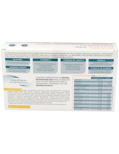 Jelly Balance Vital Jalea Real 20Viales de Fdb