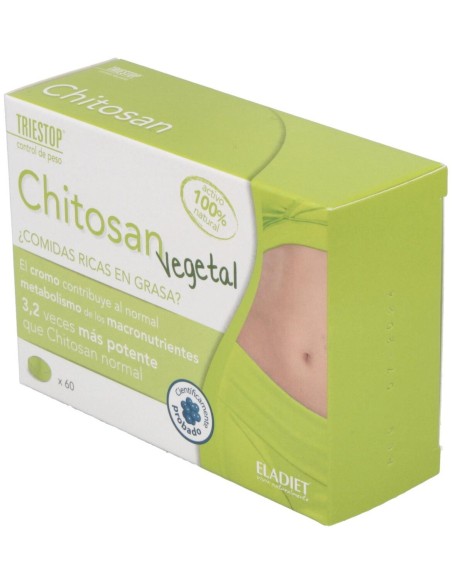 Triestop Chitosan Vegetal 60 Comprimidos de Eladiet