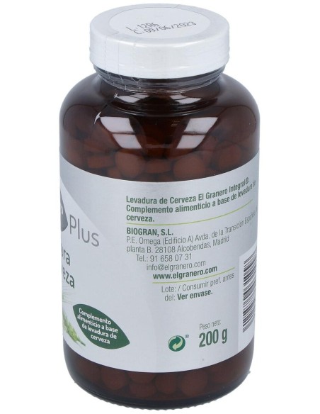 Levadura De Cerveza 400Mg. 500Comp. de El Granero