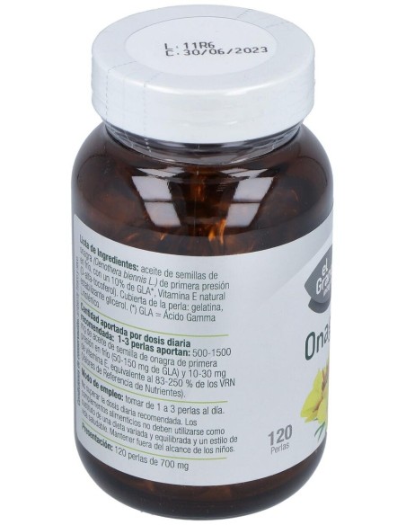 Aceite De Onagra 120Perlas de El Granero