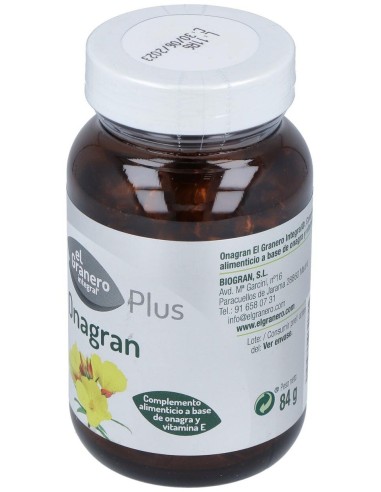 Aceite De Onagra 120Perlas de El Granero