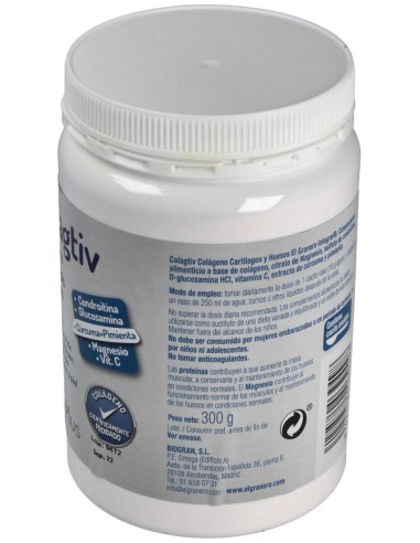 Colagtiv Cartilagos Y Huesos 300Gr. de El Granero