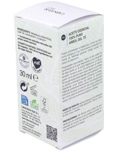 Arbol Del Te Aceite Esencial 30Ml. Bio de Labnatur Bio