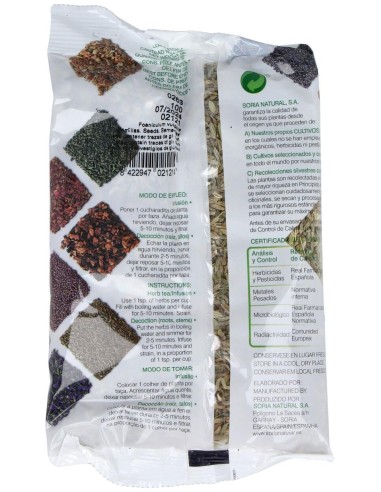 Hinojo Semillas Bolsa 100Gr. de Soria Natural